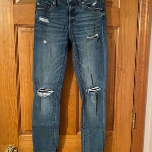 Garage Medium Wash Jeans with Rips